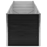 vidaXL Lit surélevé de jardin Anthracite 240x80x77 cm Acier galvanisé
