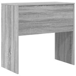 vidaXL Bureau d'écriture Gris sonoma Bois d'ingénierie 80 x 40 x 76 cm
