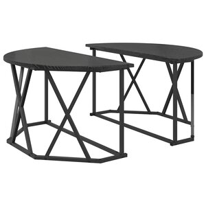 vidaXL Table basse Chêne noir 80 x 80 x 42 cm