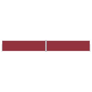 vidaXL Auvent latéral rétractable Rouge 160x1200 cm
