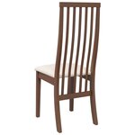 vidaXL Chaises à manger coussins 2 Pièces marron bois massif caoutchouc