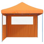 vidaXL Tente de réception pliable escamotable avec 2 parois latérales