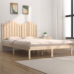 vidaXL Cadre de lit Bois de pin massif 160x200 cm
