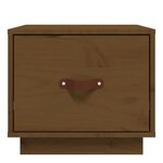 vidaXL Tables de chevet 2Pièces Marron miel 40x34x35cm Bois de pin massif