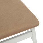 vidaXL Chaise de salle à manger 2 Pièces Blanc et marron