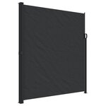 vidaXL Auvent latéral rétractable noir 220x500 cm