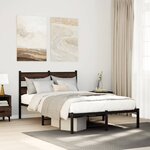 vidaXL Cadre de lit sans matelas avec tête de lit 120x190 cm