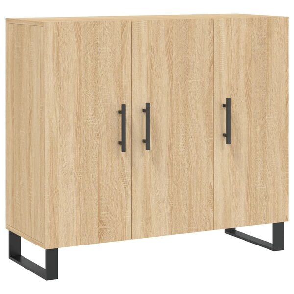 vidaXL Buffet chêne sonoma 90x34x80 cm bois d'ingénierie