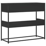 vidaXL Table console noir 90x35x80 cm bois d'ingénierie