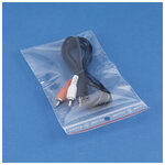 Sachet plastique zip transparent 60 microns raja 10x10 cm