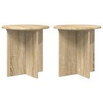 vidaXL Support de Plante 2 pièces Chêne Sonoma 40 x 40 x 40 cm