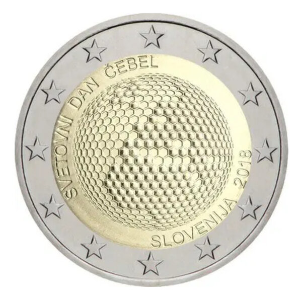 2 euros commémorative Slovénie 2018 - Journée Mondiale des Abeilles.