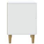 vidaXL Cabinet de chevet Blanc 43 x 34 5 x 48 cm Bois d'ingénierie