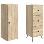 vidaXL Ensemble de Meubles 2 Pièces Chêne Sonoma 34 5 x 34 5 x 90 cm