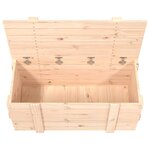 vidaXL Boîte de rangement 91x40 5x42 cm Bois massif de pin