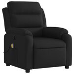 vidaXL Fauteuil de massage inclinable noir tissu