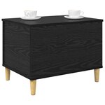 vidaXL Cabinet de chevet Chêne noir 60 x 44 5 x 45 cm