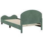 vidaXL Cadre de lit pour enfants avec tête de lit Vert Mer 80 x 200 cm