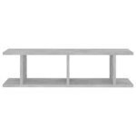 vidaXL Étagères murales 2 Pièces Gris béton 75x18x20 cm bois d'ingénierie