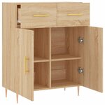 vidaXL Buffet chêne sonoma 69 5x34x90 cm bois d'ingénierie