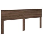 vidaXL Tête de lit Chêne brun 200 cm Bois d'ingénierie
