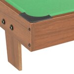 vidaXL Mini table de billard 3 pieds 92x52x19 cm Marron et vert