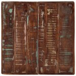 vidaXL Table de bistro 60x60x76 cm Bois massif de récupération