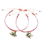Djeco DJ00011 - Bijoux duo bracelets rubans Oiseaux You & Me