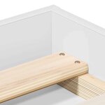 vidaXL Cadre de lit sans matelas blanc 100x200 cm