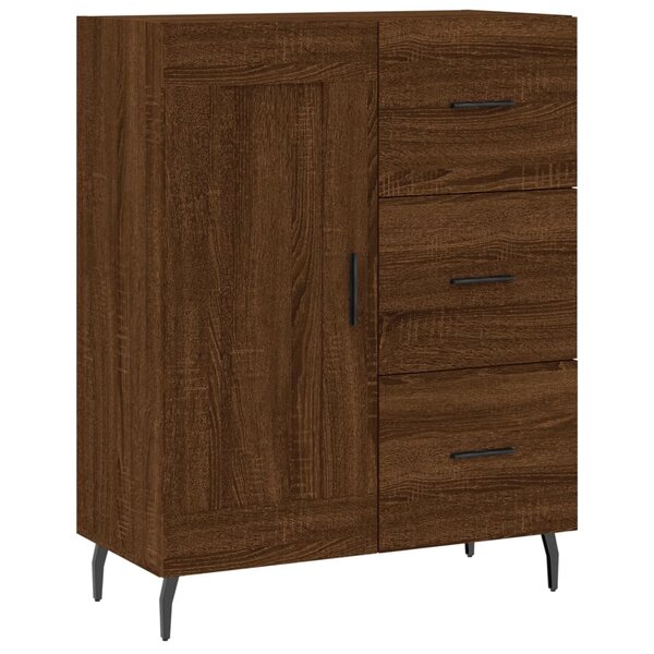vidaXL Buffet chêne marron 69 5x34x90 cm bois d'ingénierie