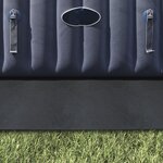 vidaXL Couvre-piscine carré Noir Polyester 274 x 274 cm