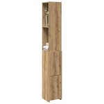 vidaXL Armoire de salle de bain chêne artisanal 25x25x170 cm