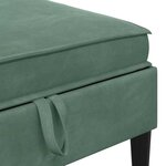 vidaXL Ensemble de meubles pour le salon 5 Pièces Vert Mer Velours