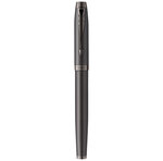 Stylo plume Parker IM Monochrome  Gris acier  plume moyenne  encre bleue  Coffret cadeau