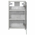vidaXL Armoire Miroir de Salle de Bain Gris béton 30 x 10 5 x 50 cm