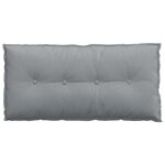 vidaXL Coussin de Dos Gris clair 100 x 19 x 50 cm tissu