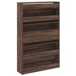 vidaXL Armoire à chaussures chêne marron 80x21x125 5cm bois ingénierie