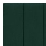 vidaXL Lit avec matelas Hanko vert foncé 100x200 cm velours
