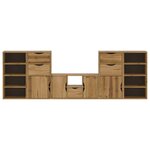 vidaXL Meubles TV 5 Pièces avec rangement ODDA bois de pin massif