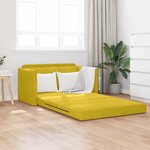 vidaXL Canapé-Lit 110cm Jaune tournesol Velours