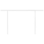 vidaXL Auvent rétractable automatique avec poteaux 4 5x3 m Crème