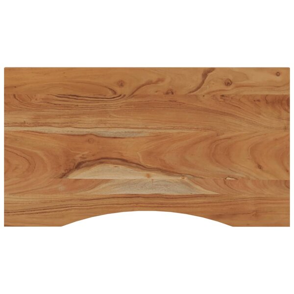 vidaXL Dessus de bureau 100x50x2 5 cm rectangulaire bois massif acacia