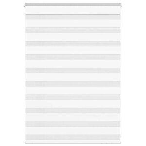 vidaXL Store zèbre blanc 100x100 cm largeur du tissu 95 9cm polyester