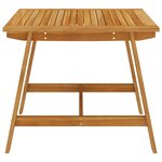 vidaXL Ensemble à manger de jardin 3 Pièces Noir