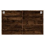 vidaXL Armoire à vitrine chêne fumé 100x15x58 cm bois d'ingénierie