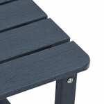 vidaXL Mobilier de jardin lounge 3 Pièces Bleu marine 38 x 38 x 46 cm