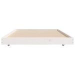 vidaXL Cadre de lit sans matelas blanc 90x190 cm bois de pin massif