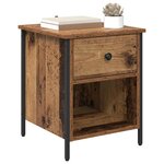 vidaXL Cabinet de chevet Bois ancien 40 x 42 x 50 cm Bois d'ingénierie