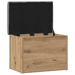 vidaXL Banc de rangement chêne artisanal 62x42x45 cm bois d'ingénierie