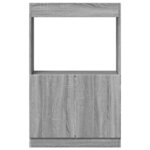 vidaXL Buffet haut sonoma gris 63x33x100 cm bois d'ingénierie